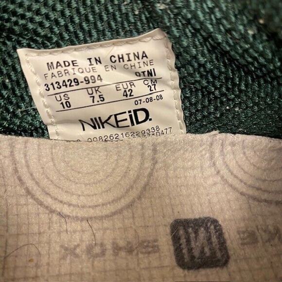 Nike Shox Custom Varsity Oregon Ducks Running Shoes 313429-994 Rare Mens Size 10 - Picture 8 of 9